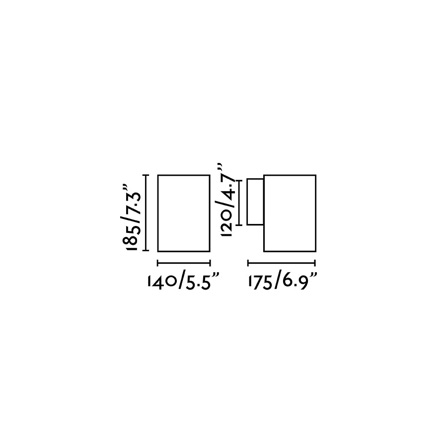 Faro THON 1L Gray wall lamp 70283