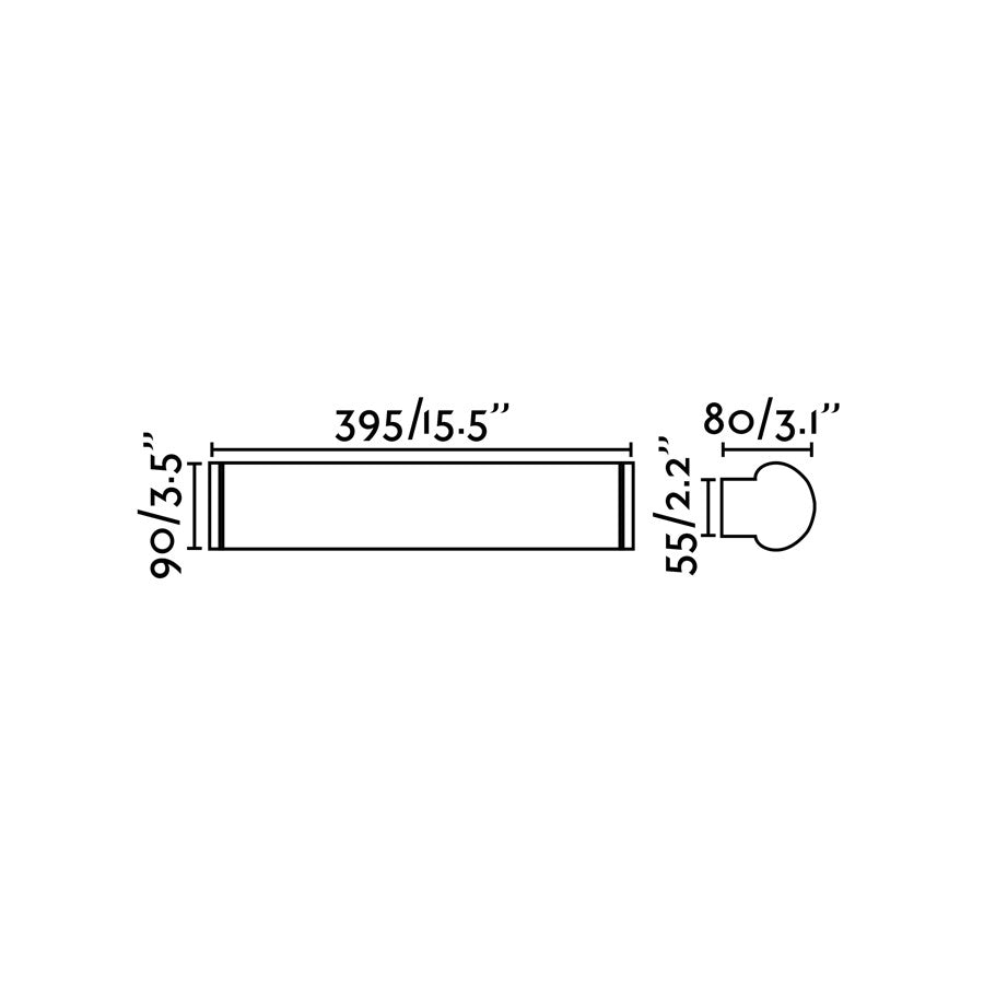 Faro DANUBIO 395 Bathroom wall light chrome 12W 63601