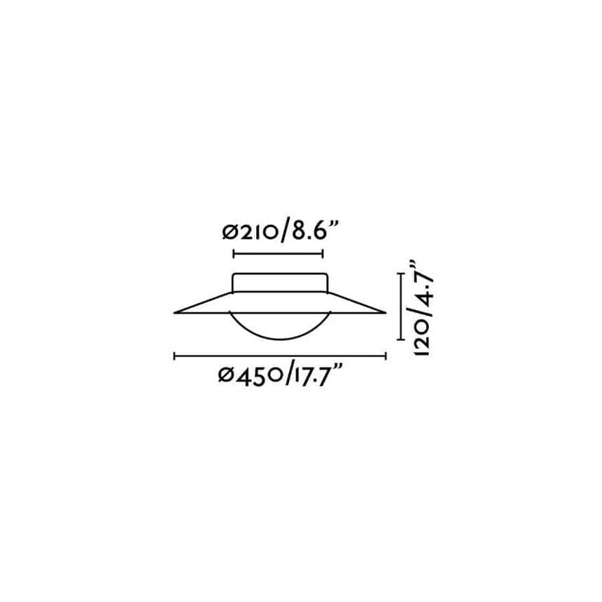 Faro SIDE 450 Lámpara plafón blanco 20W 62144