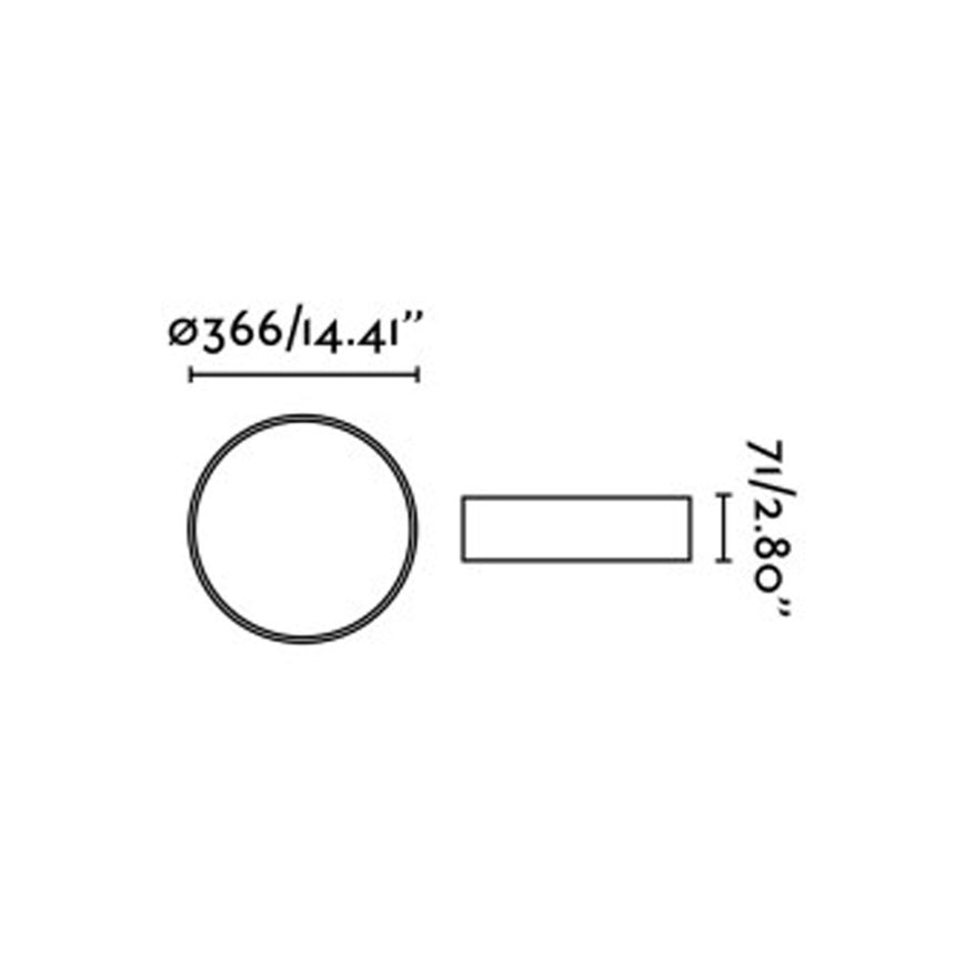 Faro VUK Black ceiling lamp 64188N