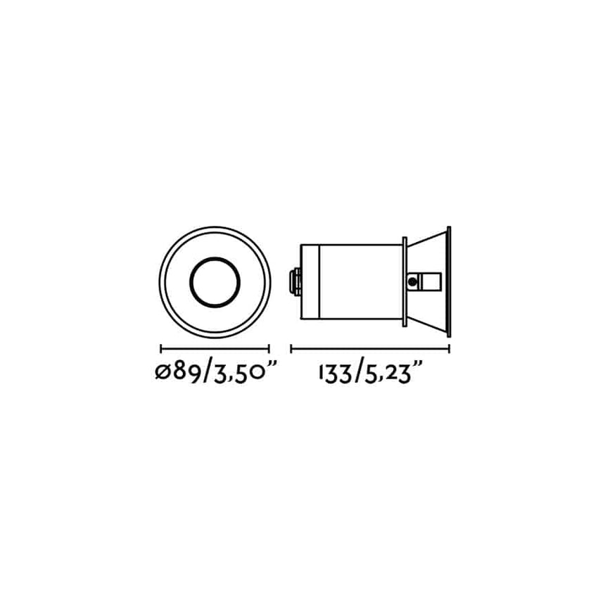 Faro FRESH IP65 White recessed lamp GU10 2101401