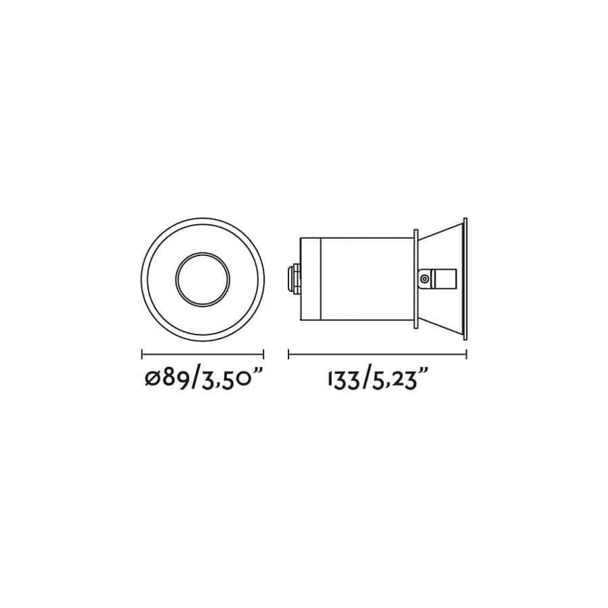 Faro FRESH IP65 Black recessed lamp GU10 2101402