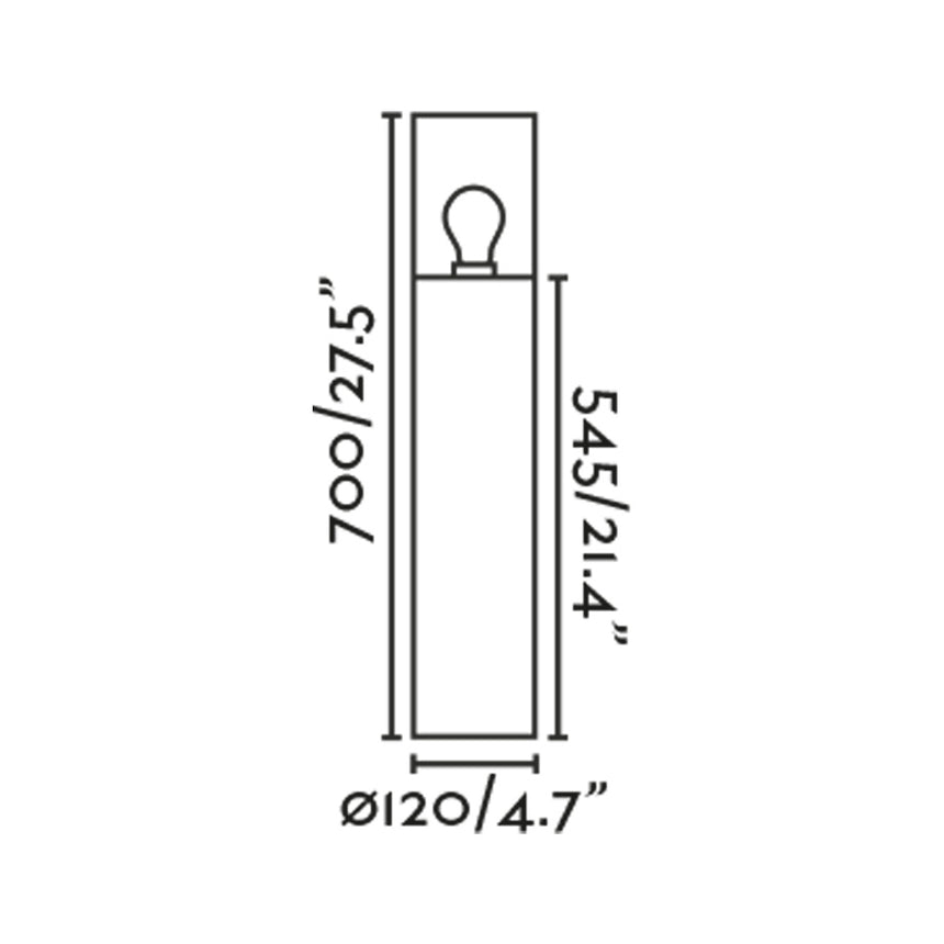 KILA 700 Lighthouse Transparent dark gray beacon lamp 71749
