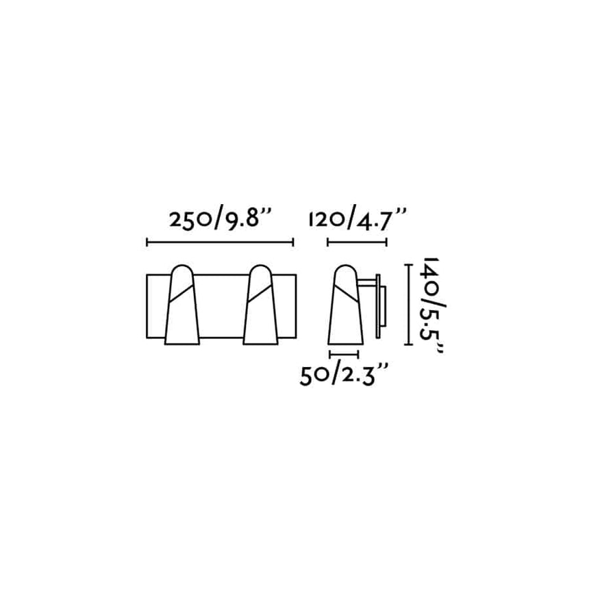 Faro LAO 2L Lámpara aplique blanco 29042