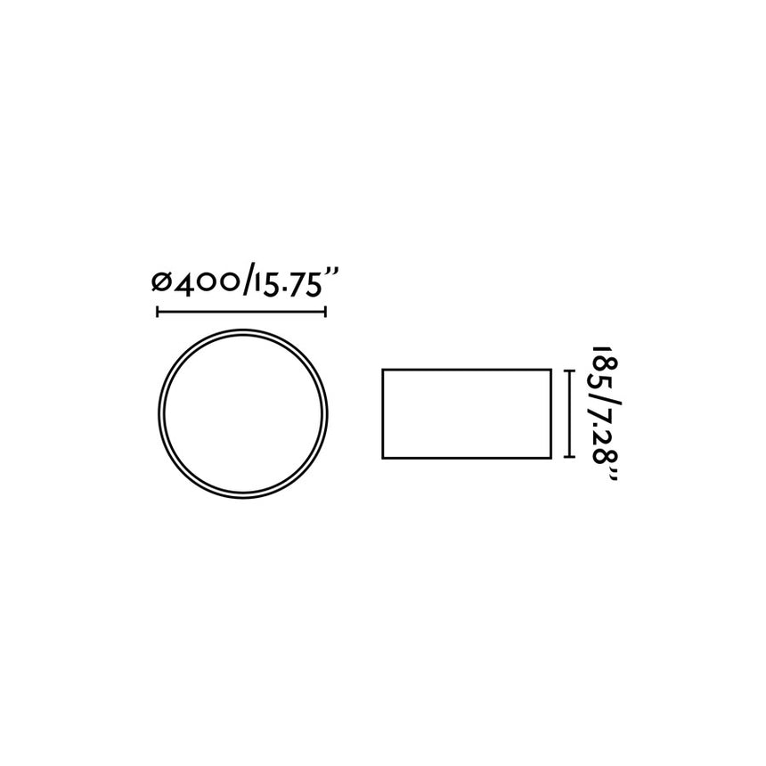 Faro SEVEN 400 Lámpara plafón blanco 68298