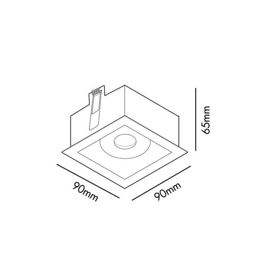 Faro MOIST Empotrable blanco GU10 IP44 2100901