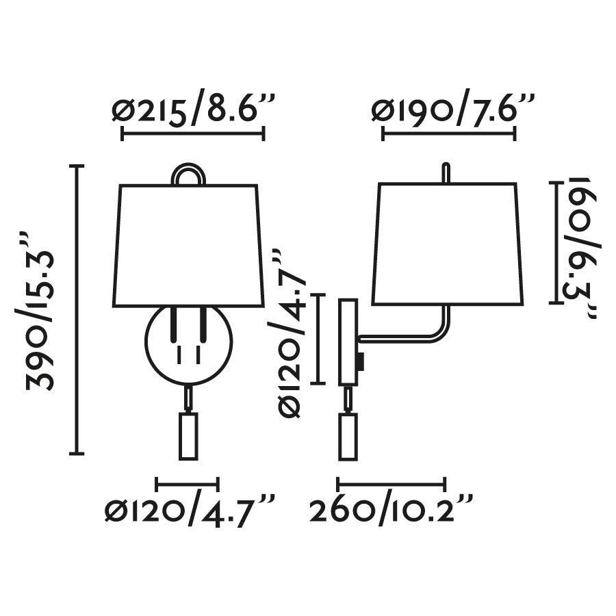 Faro MONTREAL Wall lamp with chrome/beige reader 24033-02