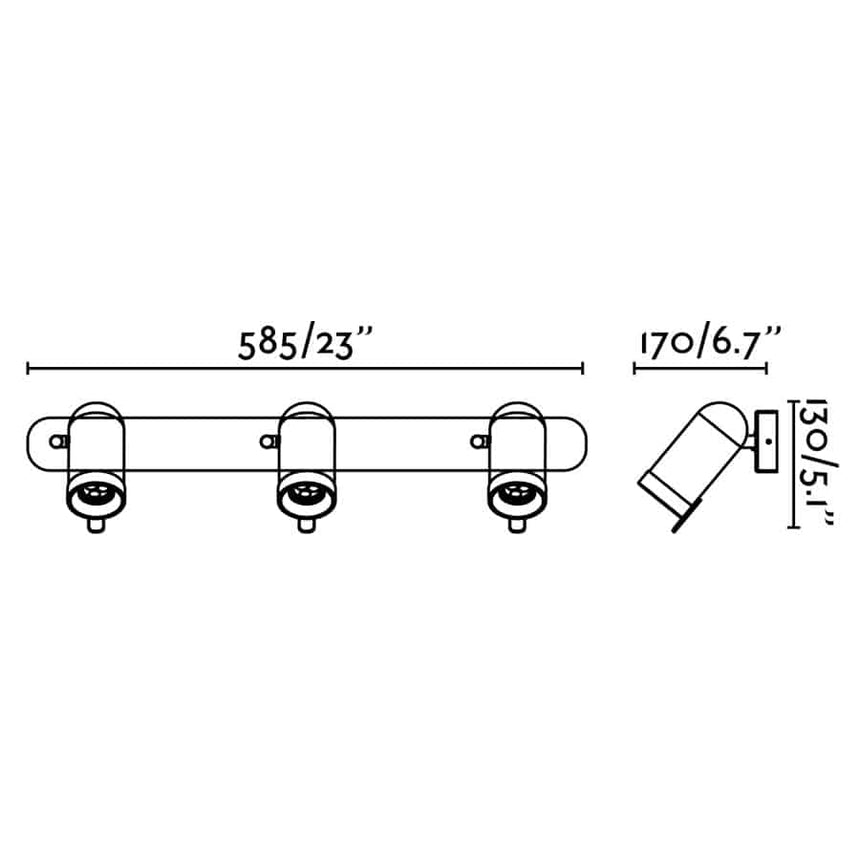 Faro ORLEANS 3L Chrome wall lamp 43528