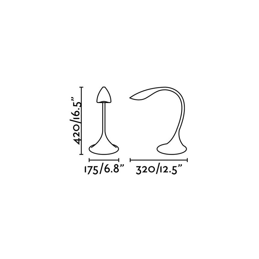 Lámpara de mesa Faro Otto LED blanco mate 4000K 52065