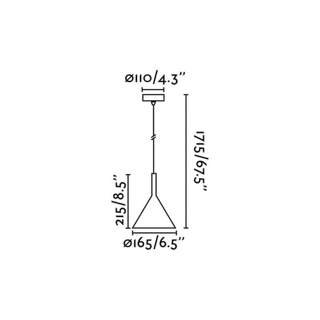 Faro PAM 165 Lámpara colgante blanca 64159