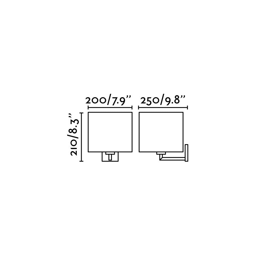 Faro SAHARA Chrome/linen wall lamp 62705
