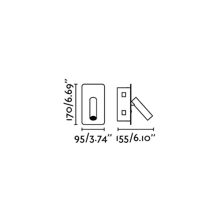 Faro SUAU Aplique empotrable oro satinado 62114