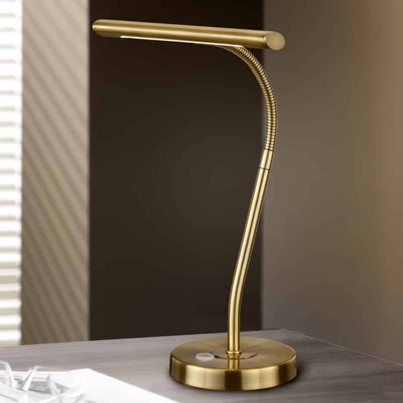 Trio Curtis Matte Bronze Metal LED Table Lamp 579790108