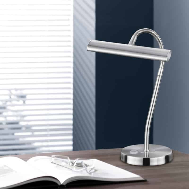 Trio Curtis Sobremesa LED de metal níquel mate 579790107