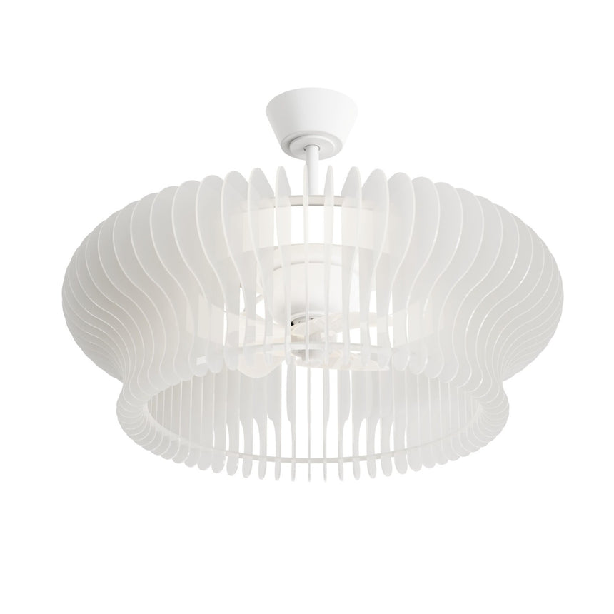 Ventilador de techo con luz Sulion Daya Style 60cm LED blanco y traslúcido motor DC — vista 4