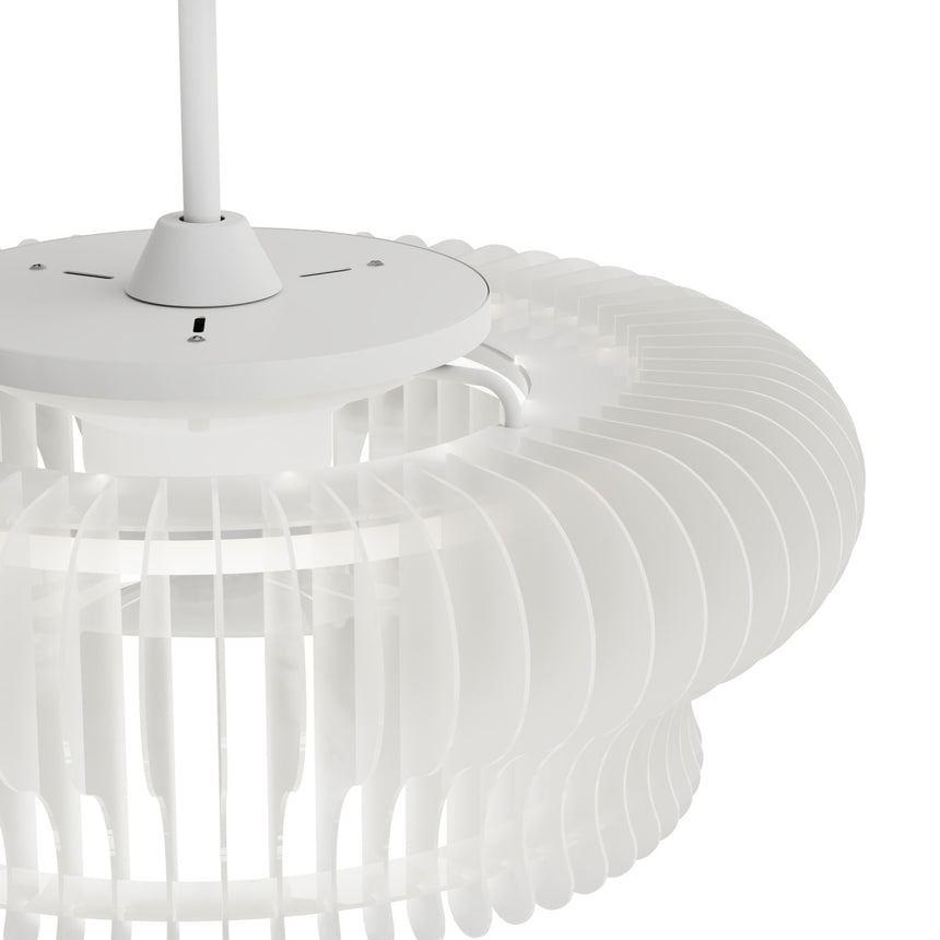 Ventilador de techo con luz Sulion Daya Style 60cm LED blanco y traslúcido motor DC — vista 7