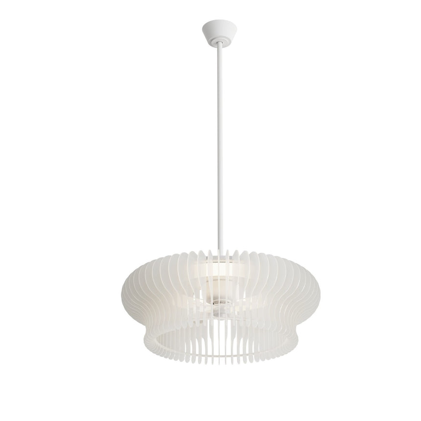 Ventilador de techo con luz Sulion Daya Style 60cm LED blanco y traslúcido motor DC — vista 8