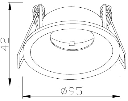 Muñoz Empotrable spot aluminio para GU10 030516