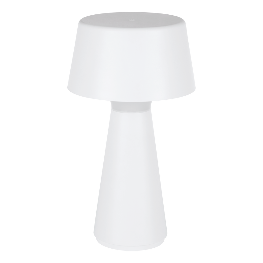 Lámpara de mesa recargable EGLO Scorrano 75795 de plástico blanco