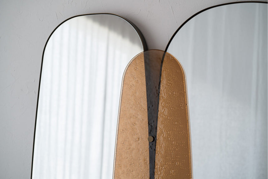 Espejo de suelo o pared con vidrio ambar 180x118