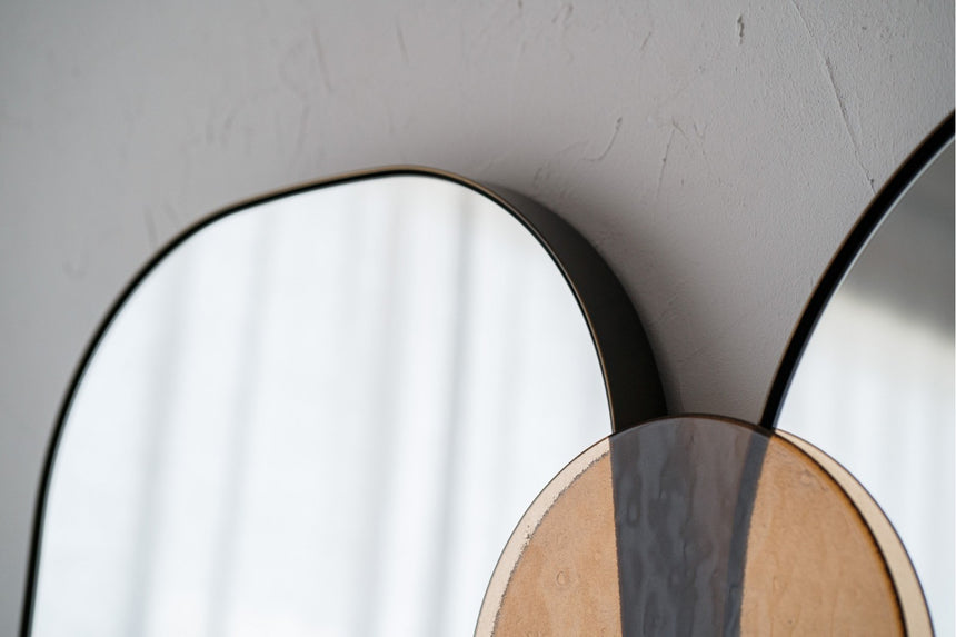 Espejo de suelo o pared con vidrio ambar 180x118