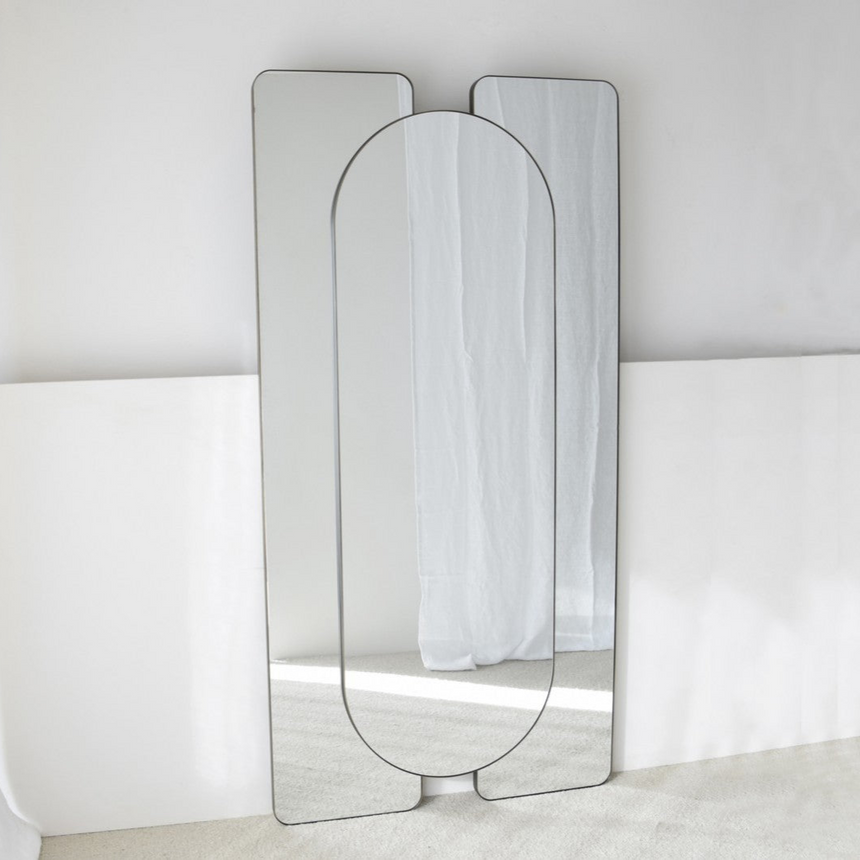 Espejo decorativo de suelo VP metal 200x100 cm