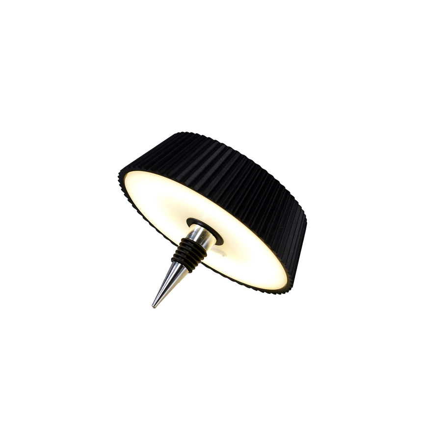 Mantra Relax Tapa de botella LED 2W 3000K Recargable negro — ref. 7931 (1)