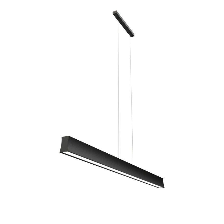 Mantra Hanok Lámpara de techo colgante lineal LED 38W 4000K negro 120cm 110º 7547
