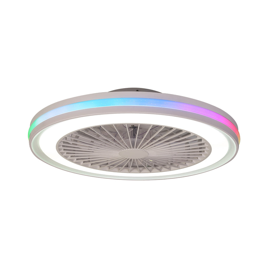 Mantra Gamer Ventilador de techo con luz plafón LED 60W blanco 7861