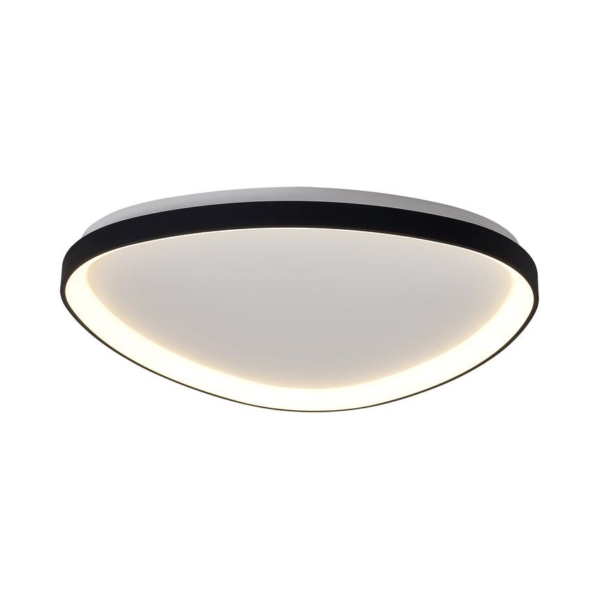 Mantra Niseko II Plafón LED triangular 61cm regulable 2700K-5000K negro 8634