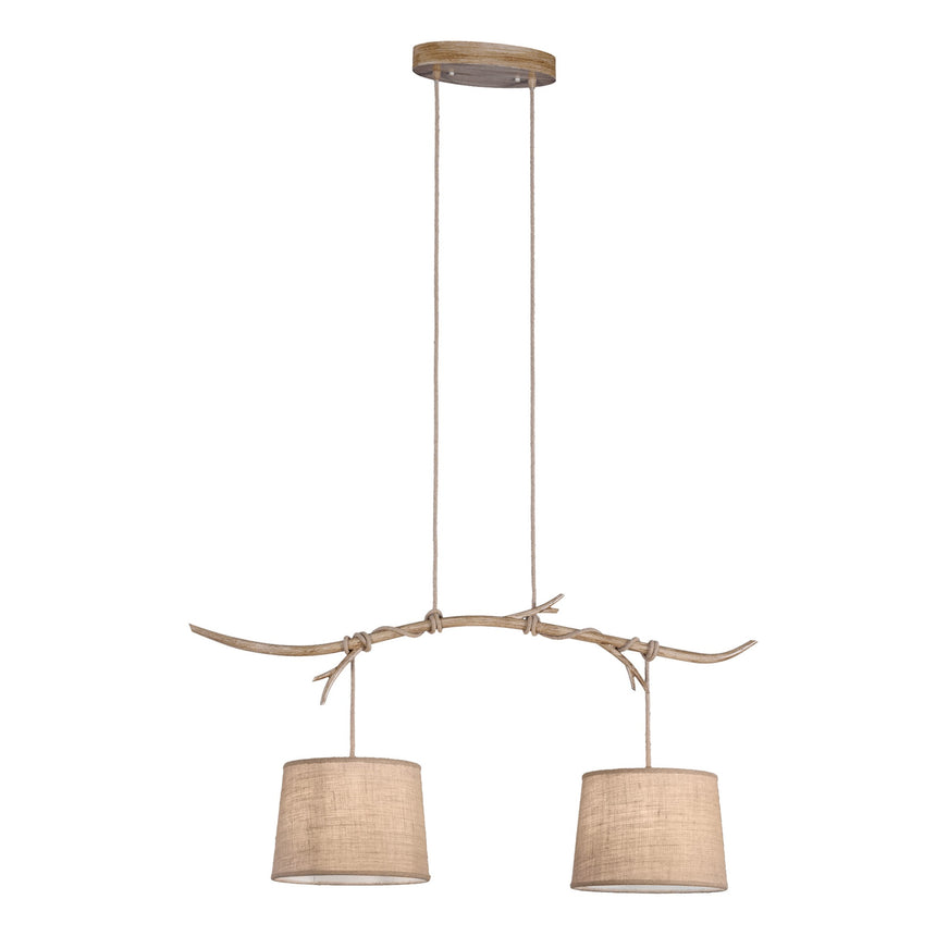 Mantra Sabina Lámpara de techo colgante imitación madera 6177