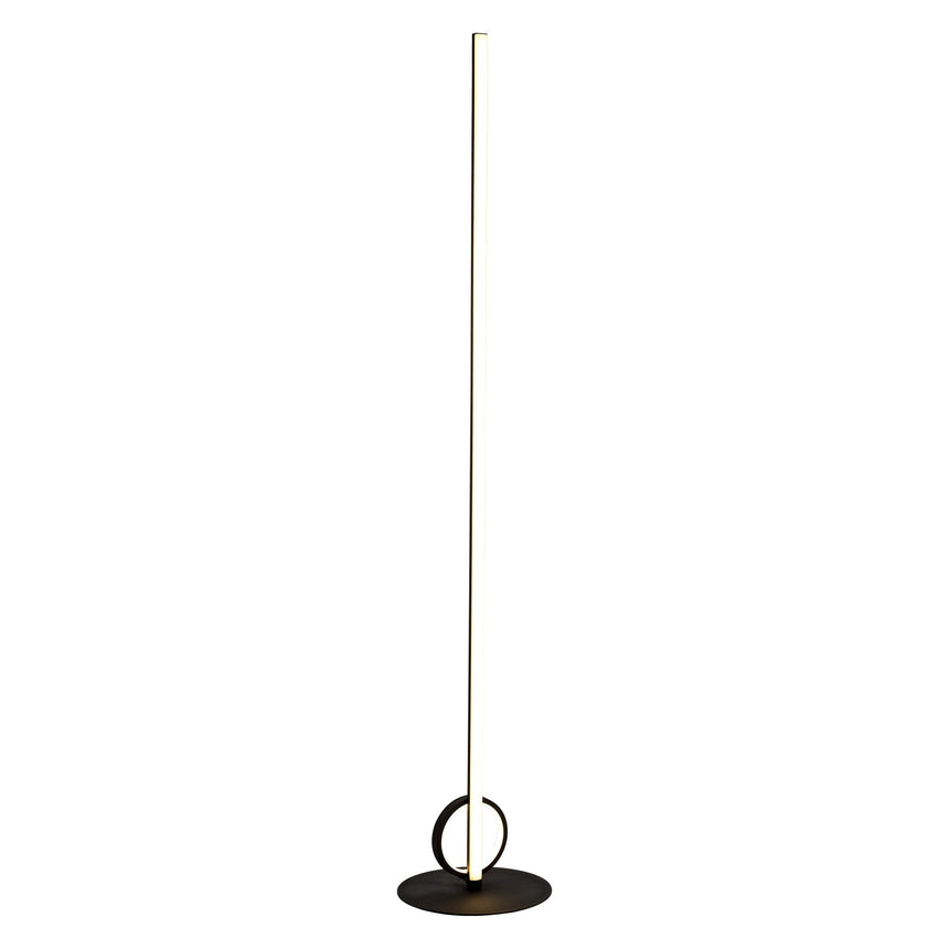 Mantra Kitesurf Lámpara de pie de salón LED negro 7146