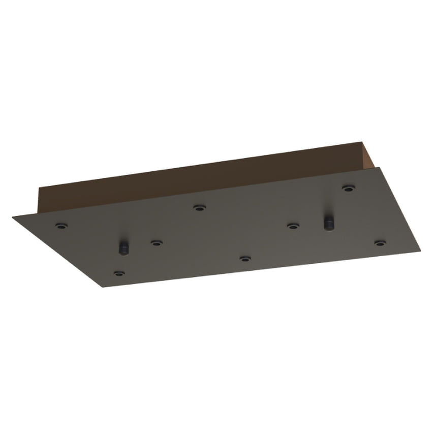Florón de techo 8 luces rectangular superficie Mantra Modular Light negro 9389