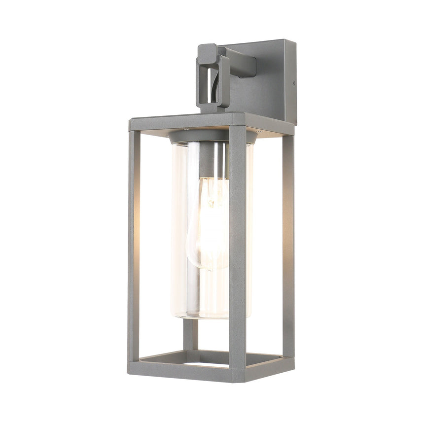 Aplique de exterior Alps Mantra E27 IP65 gris oscuro — ref. 9113 (1)