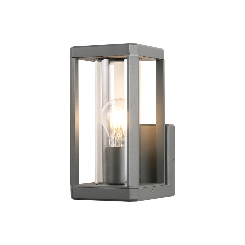 Aplique Mantra Nevada aluminio gris oscuro IP65 24cm