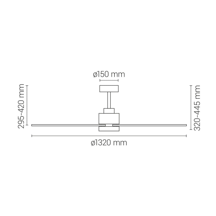 Sulion BALOO white ceiling fan reversible blades with light 2171456