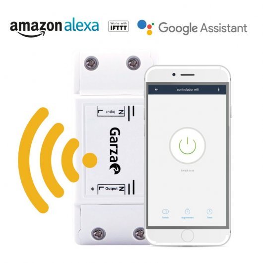 Garza 401261 Smarthome Smart Switch Integrated Wifi smart switch, compatible with Alexa, iOS and Google Home