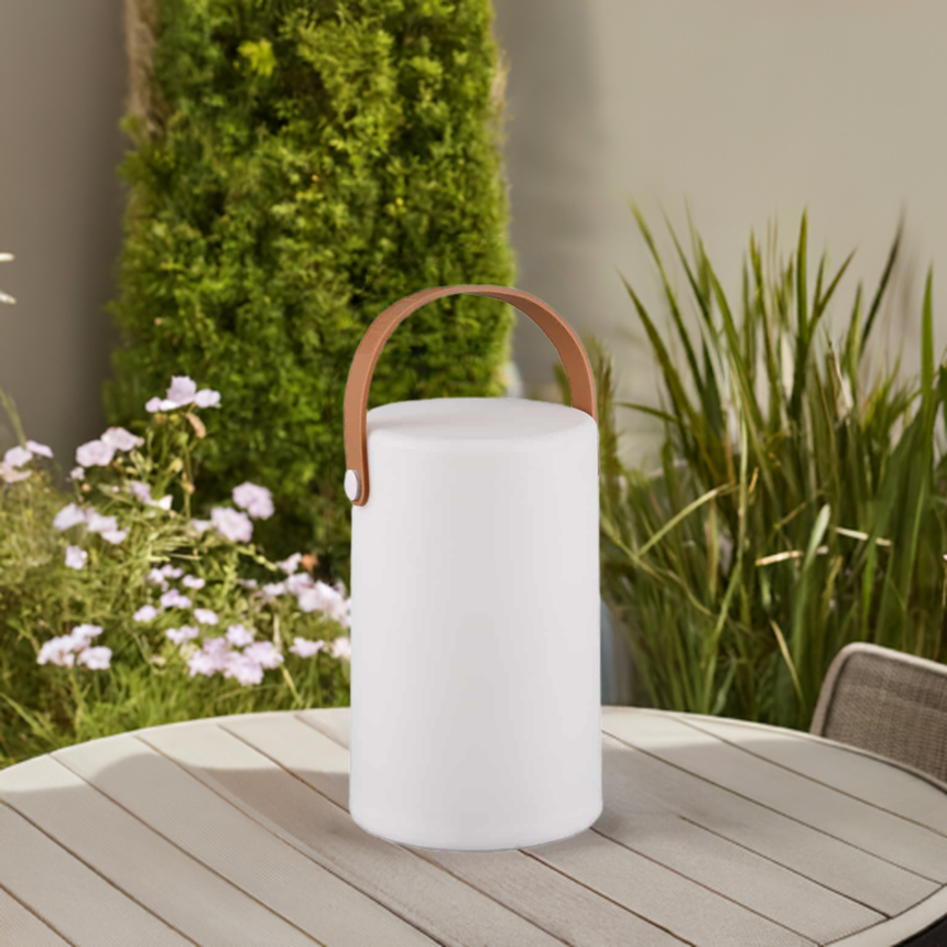 Trio Aruba Sobremesa de exterior LED de plástico blanco R57080101