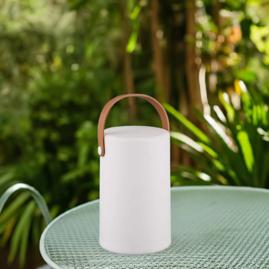 Trio Aruba Sobremesa de exterior LED de plástico blanco R57080101