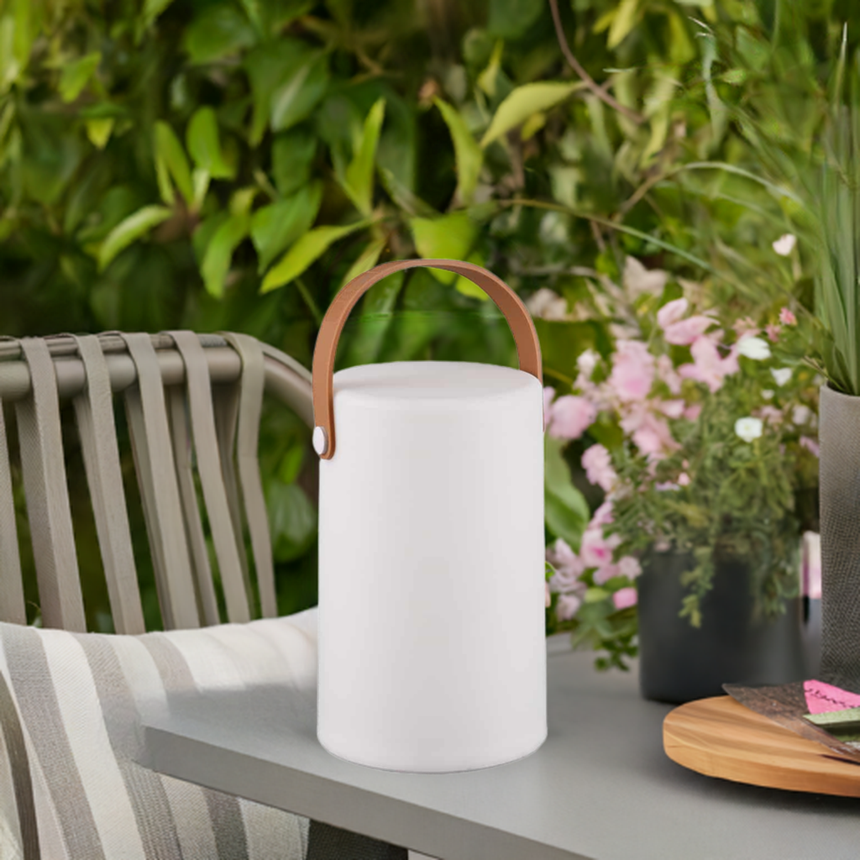 Trio Aruba Sobremesa de exterior LED de plástico blanco R57080101