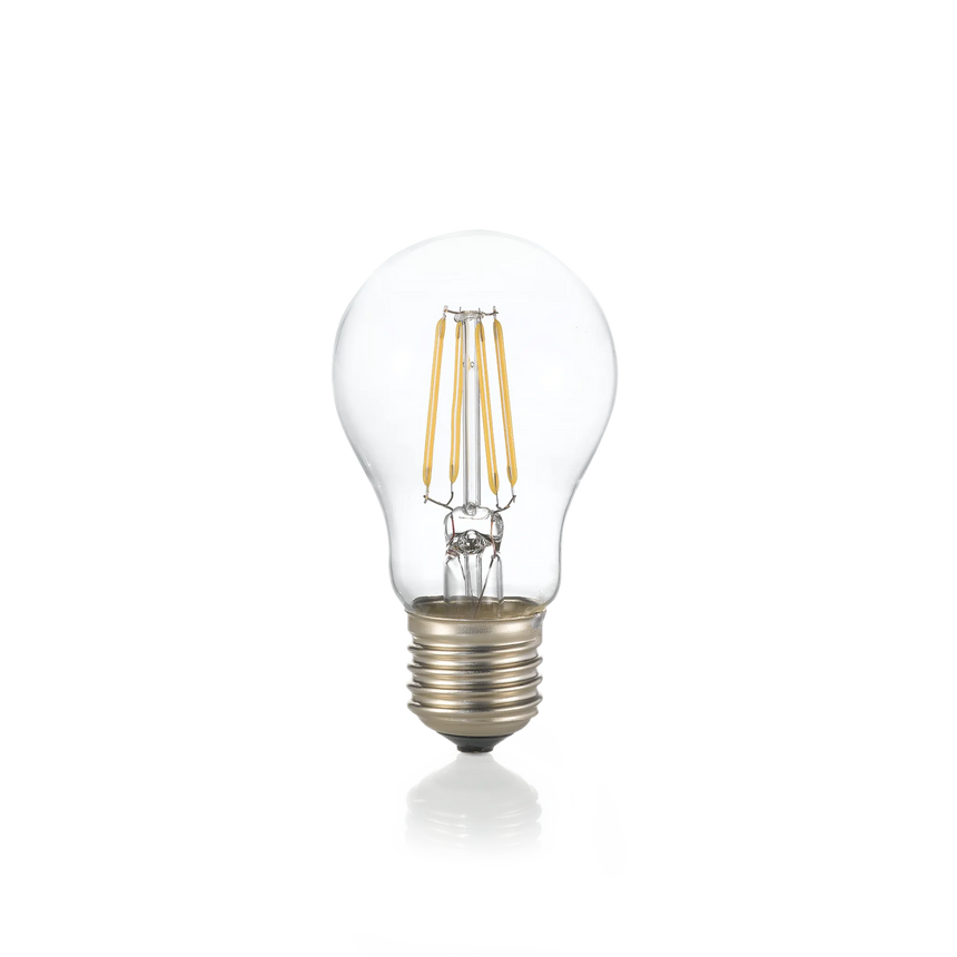 Bombilla Ideal Lux Goccia 153964 E27 de cristal transparente con filamentos LED