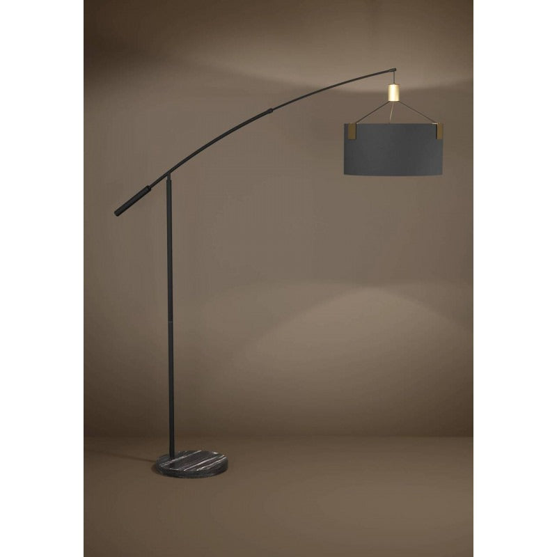 Lámpara de pie EGLO Tortola negro y oro 39966