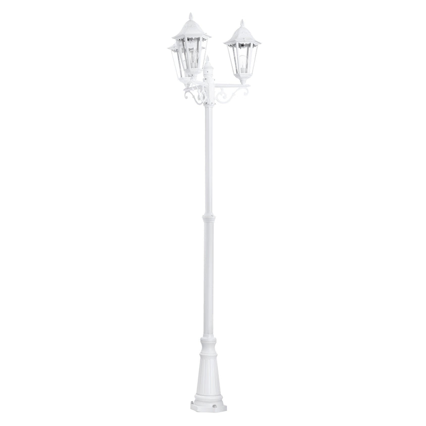 Farola de exterior EGLO Navedo blanco E27 IP44 220cm Ø56cm 93454 - imagen 5