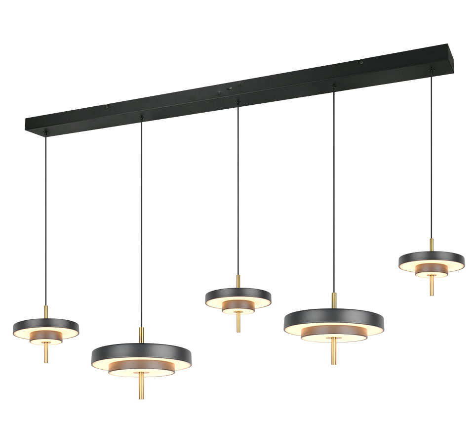 Trio Keaton Lámpara de techo colgante 5 luces CCT regulable 340210580