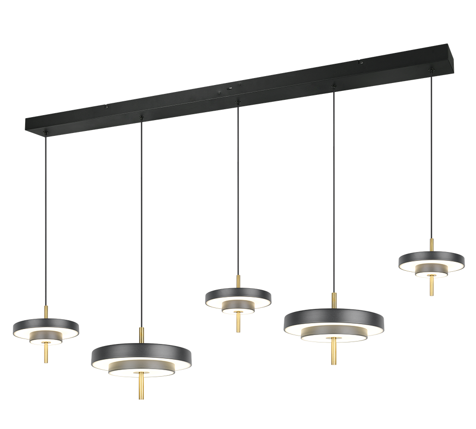 Trio Keaton Lámpara de techo colgante 5 luces CCT regulable 340210580