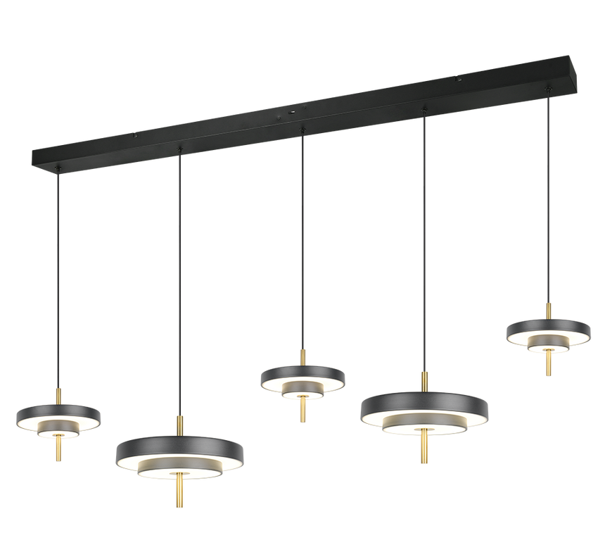 Trio Keaton Lámpara de techo colgante 5 luces CCT regulable 340210580