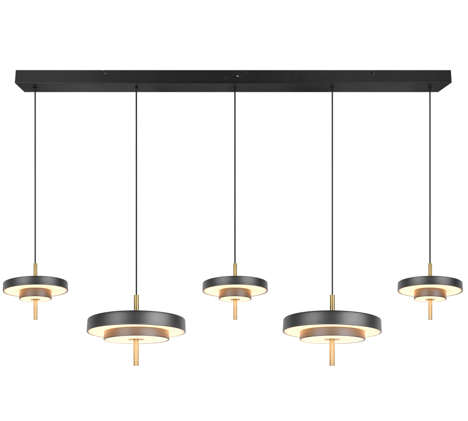 Trio Keaton Lámpara de techo colgante 5 luces CCT regulable 340210580