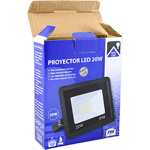 Proyector LED exterior 20W Hepoluz Fox luz neutra 4000K IP66 49561 - imagen 4