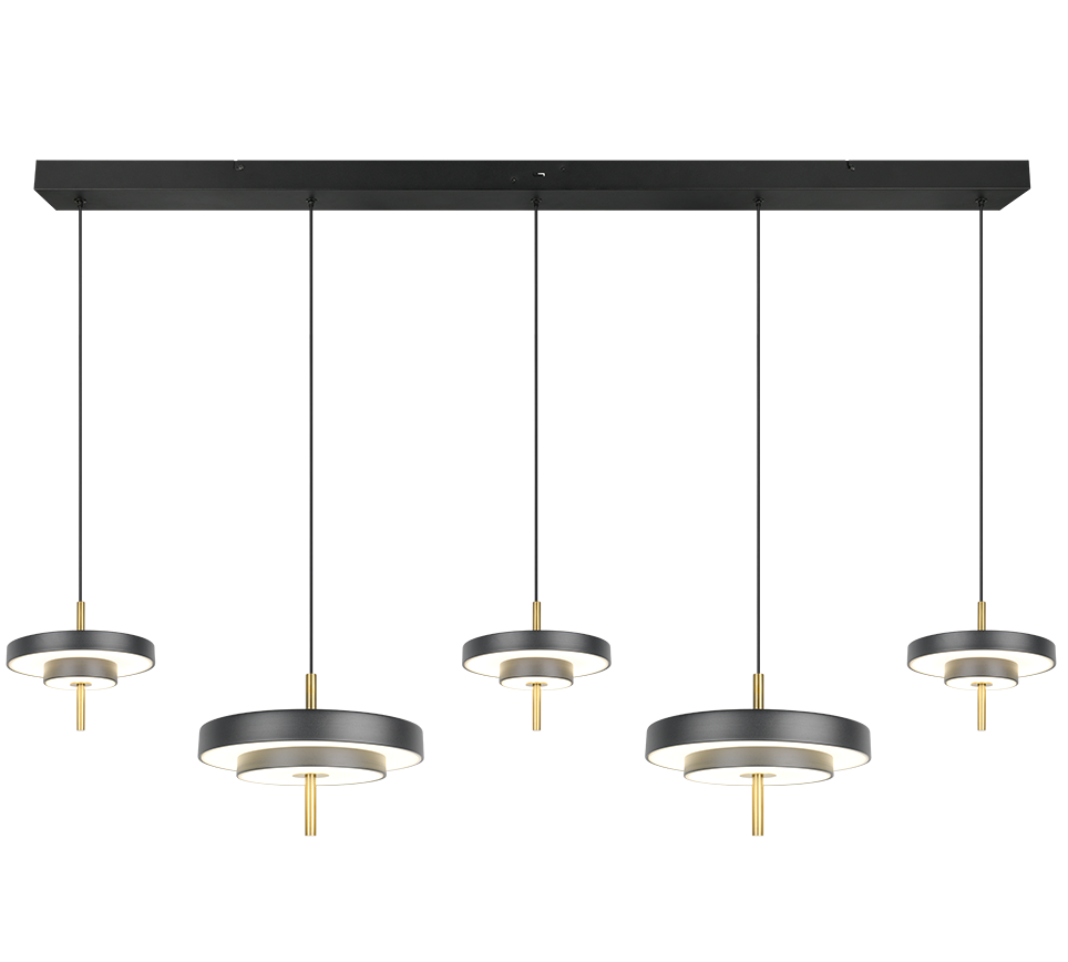 Trio Keaton Lámpara de techo colgante 5 luces CCT regulable 340210580