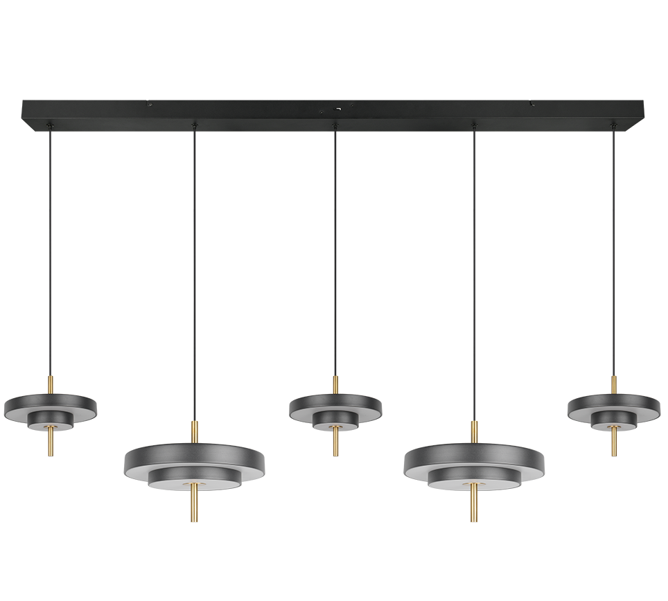 Trio Keaton Lámpara de techo colgante 5 luces CCT regulable 340210580